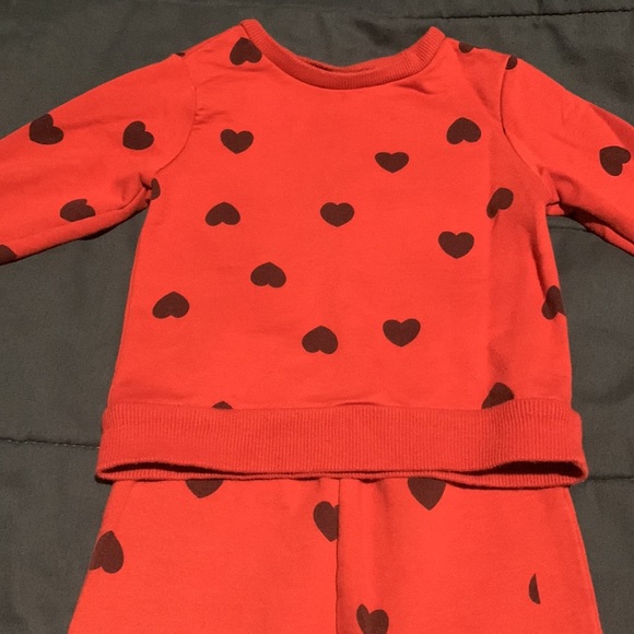 Toddler Girls Orange/Black Romper Set Size 18mo - Picture 3 of 5